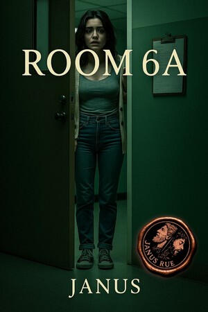 Room 6A by Janus Rue – Clinical CMNF Submission & Observed Climax Cover of Room 6A, a literary erotica novella by Janus Rue featuring clinical CMNF, ritual obedience, and orgasm without touch